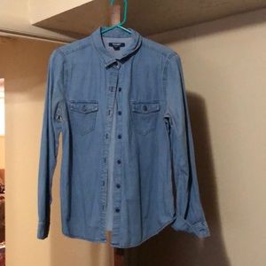 Denim Button-up Shirt